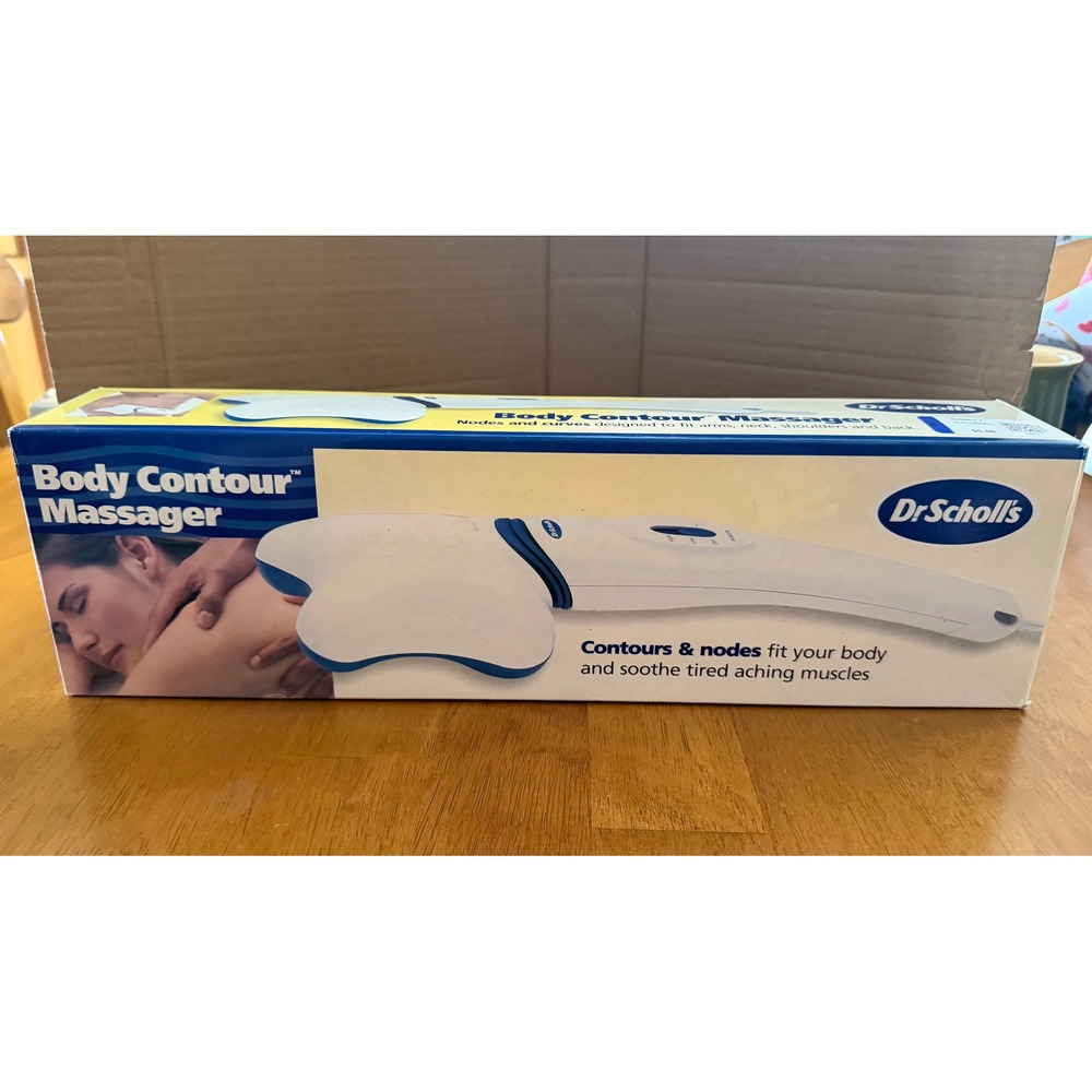 Dr Scholls Body Contour Massager Handheld Electric Dual Speed DR7522 White